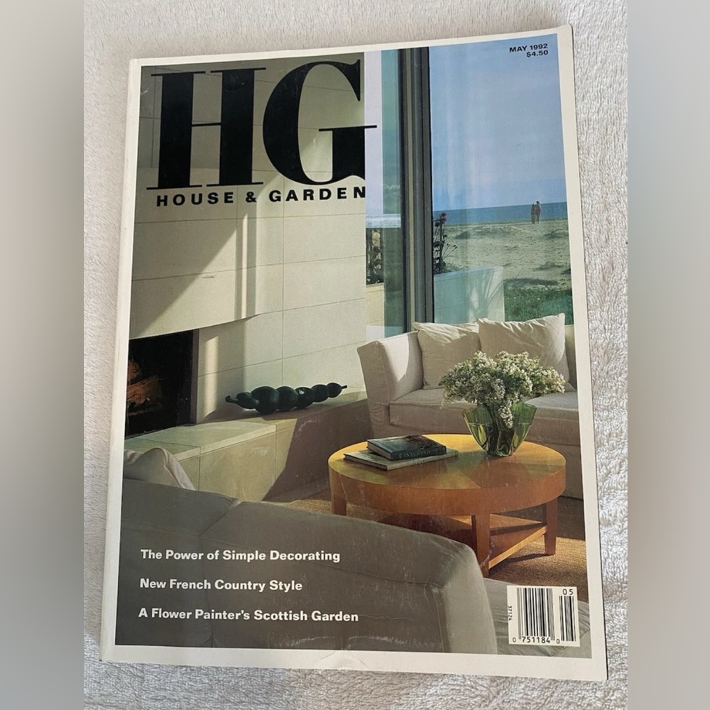 HG House & Garden Magazine May 1992 The Power Of Simple Decorating Good